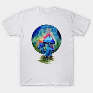 Toxic Blue Mushrooms T-Shirt